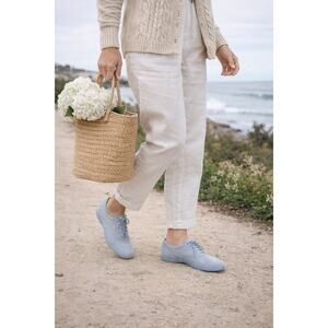 Easy Spirit AntiGravity Motion Faded Blue Nubuck Oxford Sneakers Womens Size 9 N